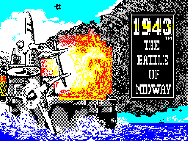 1943: The Battle of Midway title screen for ZX Spectrum